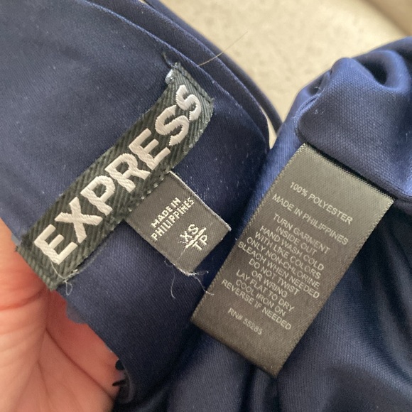 Express navy sequin dress XS - Picture 3 of 3